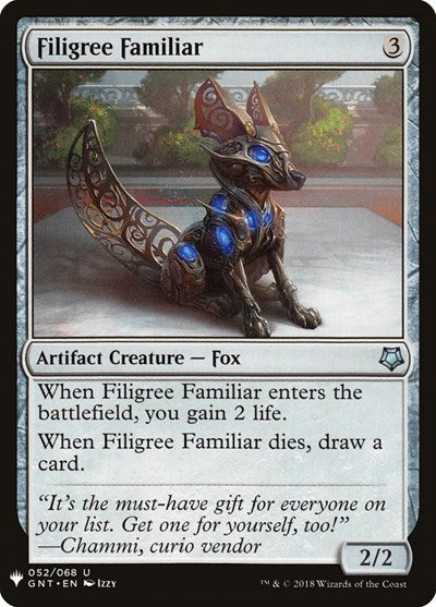 Filigree Familiar (Mystery Booster) Near Mint