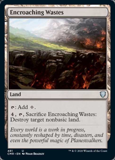 Encroaching Wastes (Commander 2020 Commander Legends) Near Mint