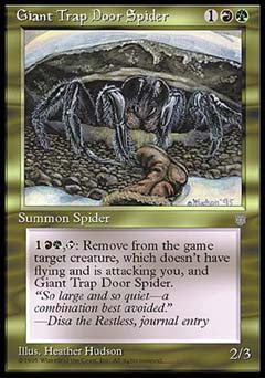 Giant Trap Door Spider (Ice Age) Near Mint