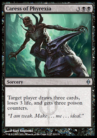 Caress of Phyrexia (New Phyrexia) Near Mint Foil
