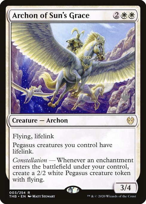 Archon of Sun's Grace (Promo Pack) Near Mint Foil