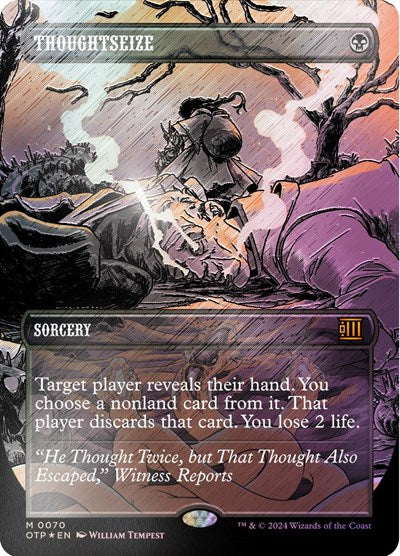 Thoughtseize (Textured Foil) (Outlaws of Thunder Junction: Breaking News) Near Mint