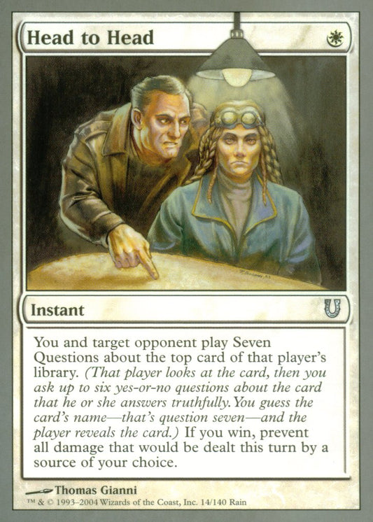 Head to Head (Unhinged) Near Mint