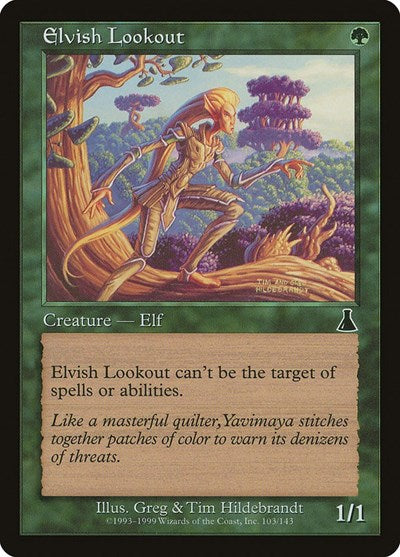 Elvish Lookout (Urza's Destiny) Light Play Foil