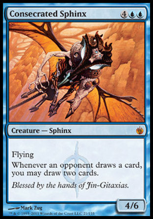 Consecrated Sphinx (Mirrodin Besieged) Near Mint Foil