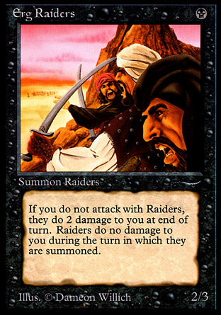 Erg Raiders (dark circle) (Arabian Nights) Light Play