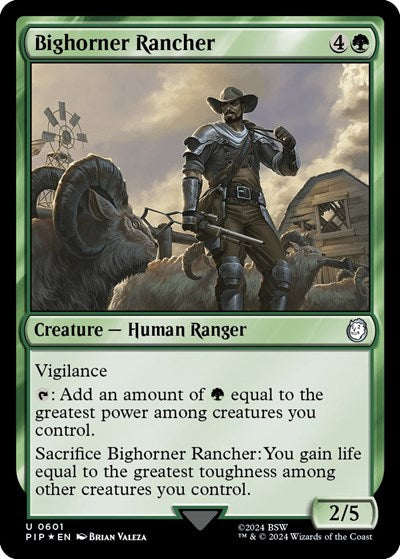 Bighorner Rancher (Surge Foil) (Universes Beyond: Fallout) Near Mint