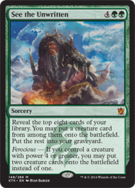 See the Unwritten (Khans of Tarkir) Near Mint Foil