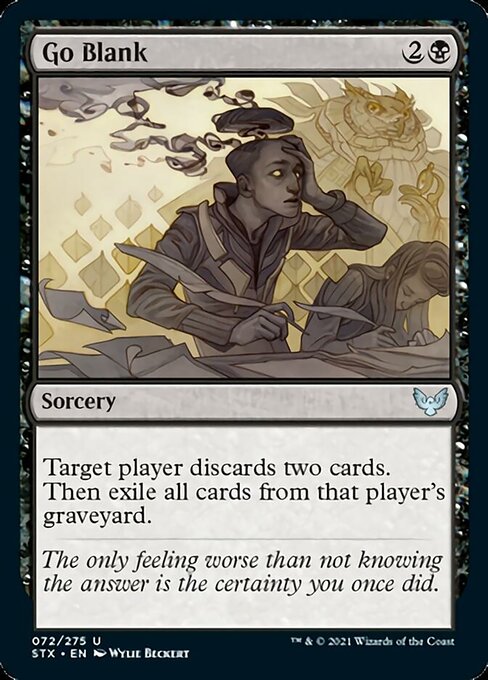 Go Blank (Strixhaven) Near Mint Foil