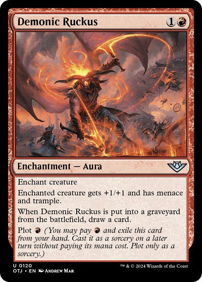 Demonic Ruckus (Outlaws of Thunder Junction) Near Mint