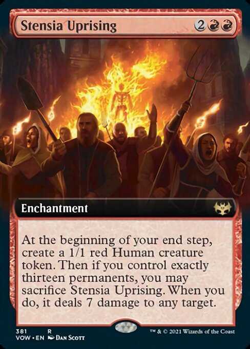 Stensia Uprising (Extended Art) (Innistrad: Crimson Vow) Near Mint