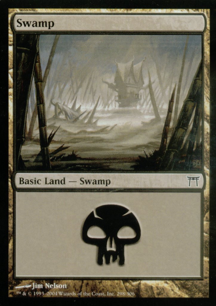 Swamp (298) (Champions of Kamigawa) Near Mint