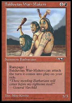 Balduvian War-Makers (1) (Alliances) Light Play