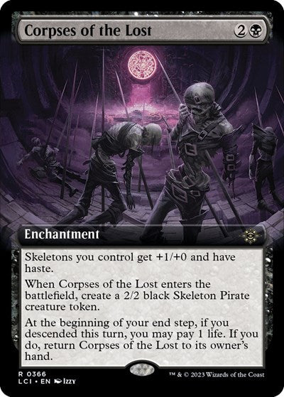 Corpses of the Lost (Extended Art) (The Lost Caverns of Ixalan) Near Mint Foil