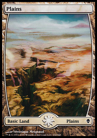 Plains (232) (Zendikar) Near Mint