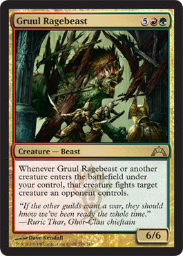Gruul Ragebeast (Gatecrash) Near Mint Foil