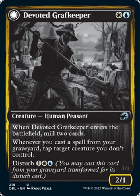 Devoted Grafkeeper / Departed Soulkeeper (Innistrad: Double Feature) Near Mint