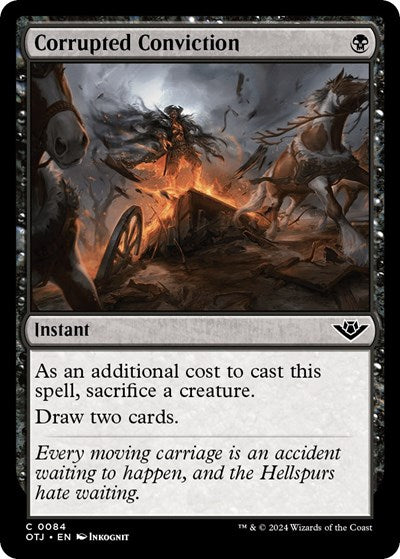 Corrupted Conviction (Outlaws of Thunder Junction) Near Mint Foil