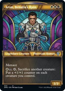 Aron, Benalia's Ruin (Textured Foil) (Dominaria United) Near Mint