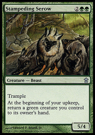 Stampeding Serow (Saviors of Kamigawa) Near Mint Foil