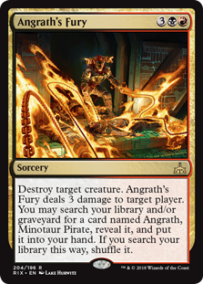 Angrath's Fury (Rivals of Ixalan) Near Mint