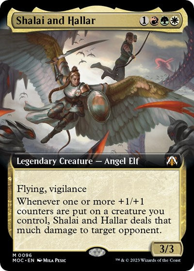 Shalai and Hallar (Extended Art) (Commander: March of the Machine) Near Mint