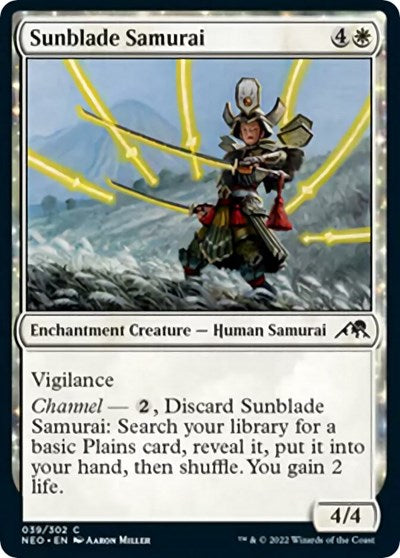 Sunblade Samurai (Kamigawa: Neon Dynasty) Near Mint
