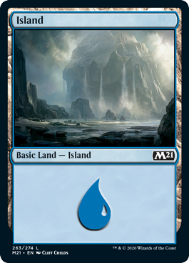 Island (263) (Magic 2021 Core Set) Near Mint Foil