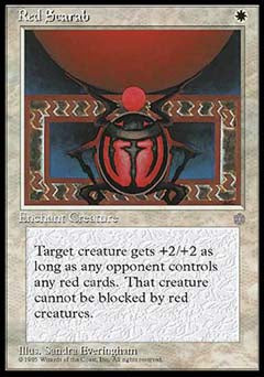Red Scarab (Ice Age) Light Play