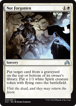 Not Forgotten (Shadows Over Innistrad) Near Mint