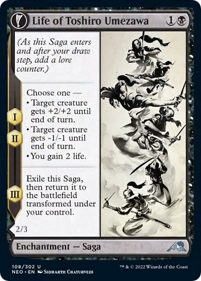 Life of Toshiro Umezawa (Kamigawa: Neon Dynasty) Near Mint