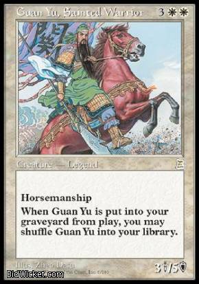 Guan Yu, Sainted Warrior (Portal Three Kingdoms) Near Mint Japanese