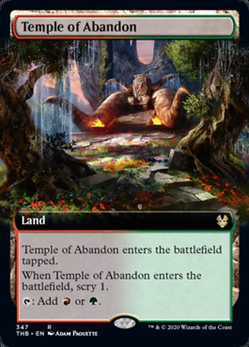 Temple of Abandon (Extended Art) (Theros Beyond Death) Near Mint Foil