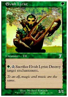 Elvish Lyrist (7th Edition) Near Mint Foil