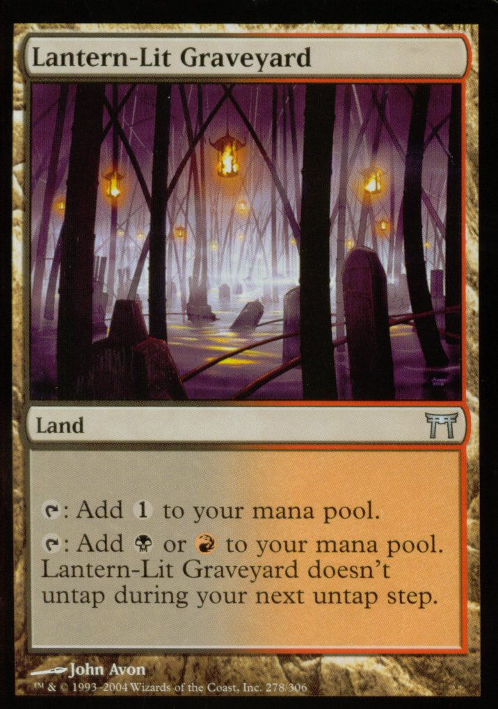 Lantern-Lit Graveyard (Champions of Kamigawa) Near Mint Foil