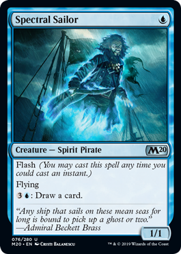 Spectral Sailor (Magic 2020 Core Set) Near Mint Foil