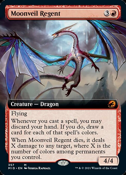 Moonveil Regent (Extended Art) (Innistrad: Midnight Hunt) Near Mint