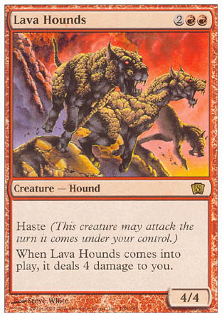 Lava Hounds (8th Edition) Near Mint Foil