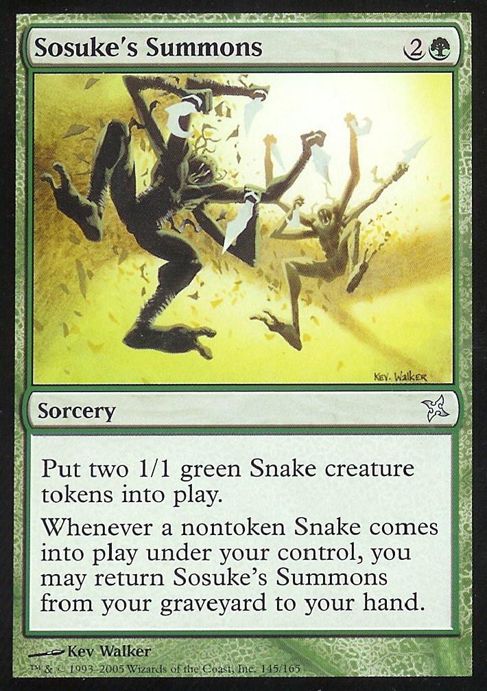 Sosuke's Summons (Betrayers of Kamigawa) Near Mint Foil