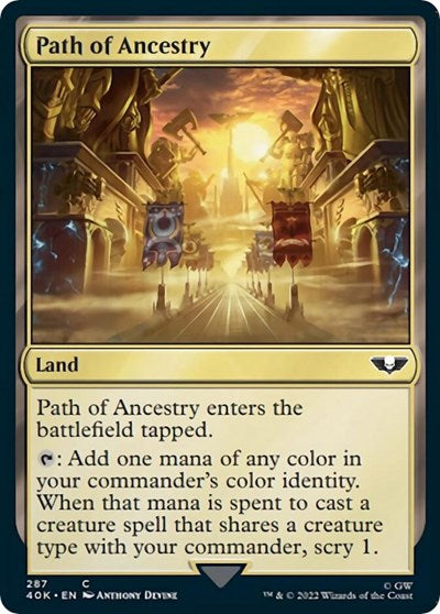 Path of Ancestry (Surge Foil) (Universes Beyond: Warhammer 40K) Near Mint