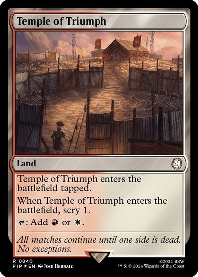 Temple of Triumph (Surge Foil) (Universes Beyond: Fallout) Near Mint