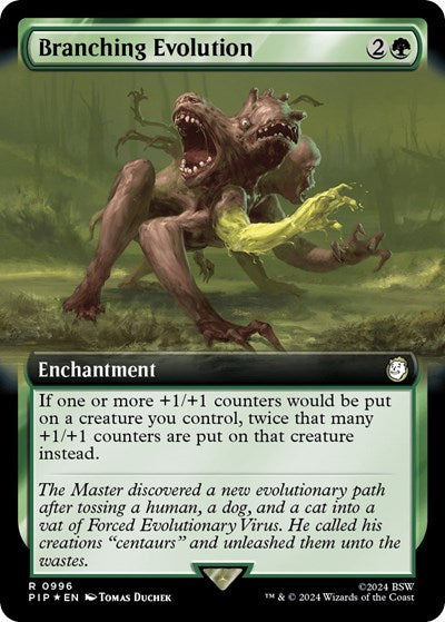 Branching Evolution (Extended Art) (Surge Foil) (Universes Beyond: Fallout) Near Mint