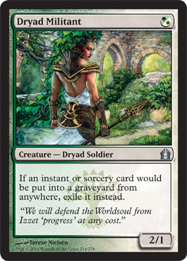 Dryad Militant (Return to Ravnica) Near Mint Foil