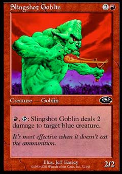 Slingshot Goblin (Planeshift) Near Mint Foil