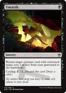 Unearth (Masters 25) Near Mint Foil