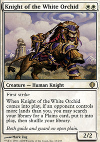 Knight of the White Orchid (Shards of Alara) Near Mint Foil