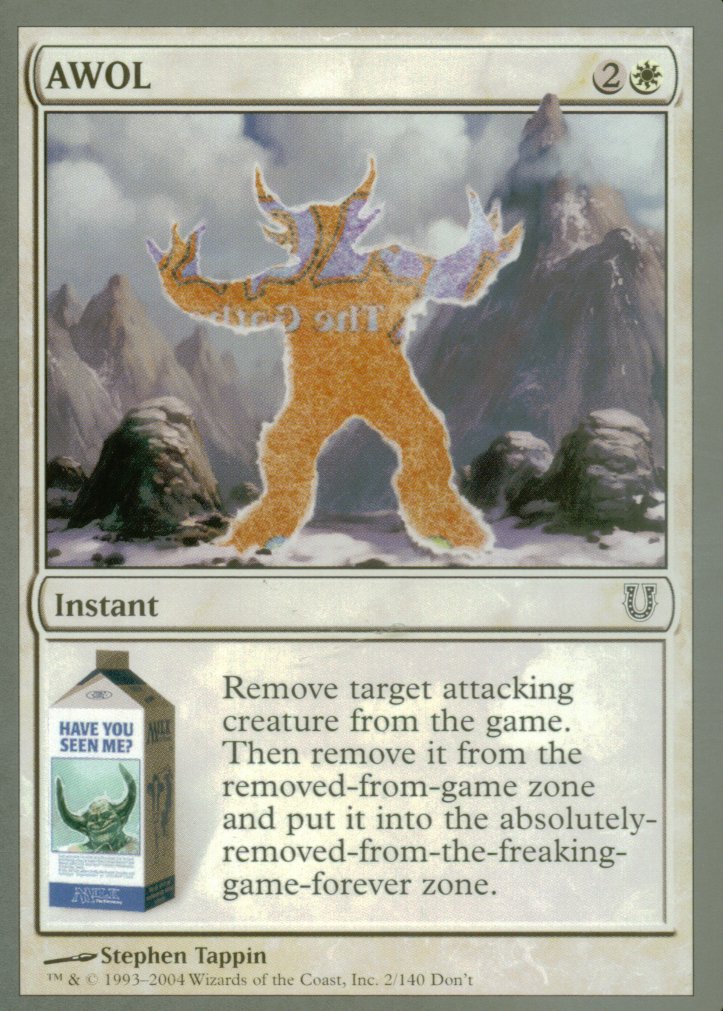 AWOL (Unhinged) Near Mint Foil