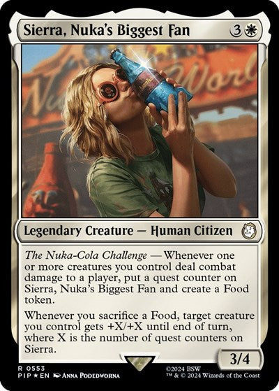 Sierra, Nuka's Biggest Fan (Surge Foil) (Universes Beyond: Fallout) Near Mint