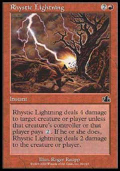 Rhystic Lightning (Prophecy) Near Mint Foil Chinese