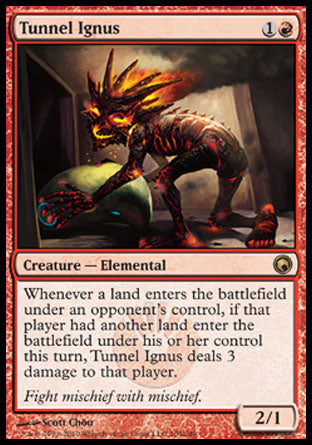 Tunnel Ignus (Scars of Mirrodin) Light Play
